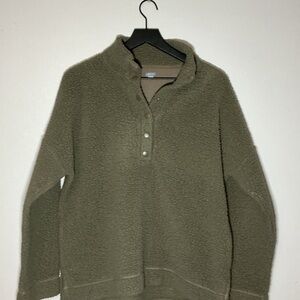 Aerie Olive Cowl Neck Sweater